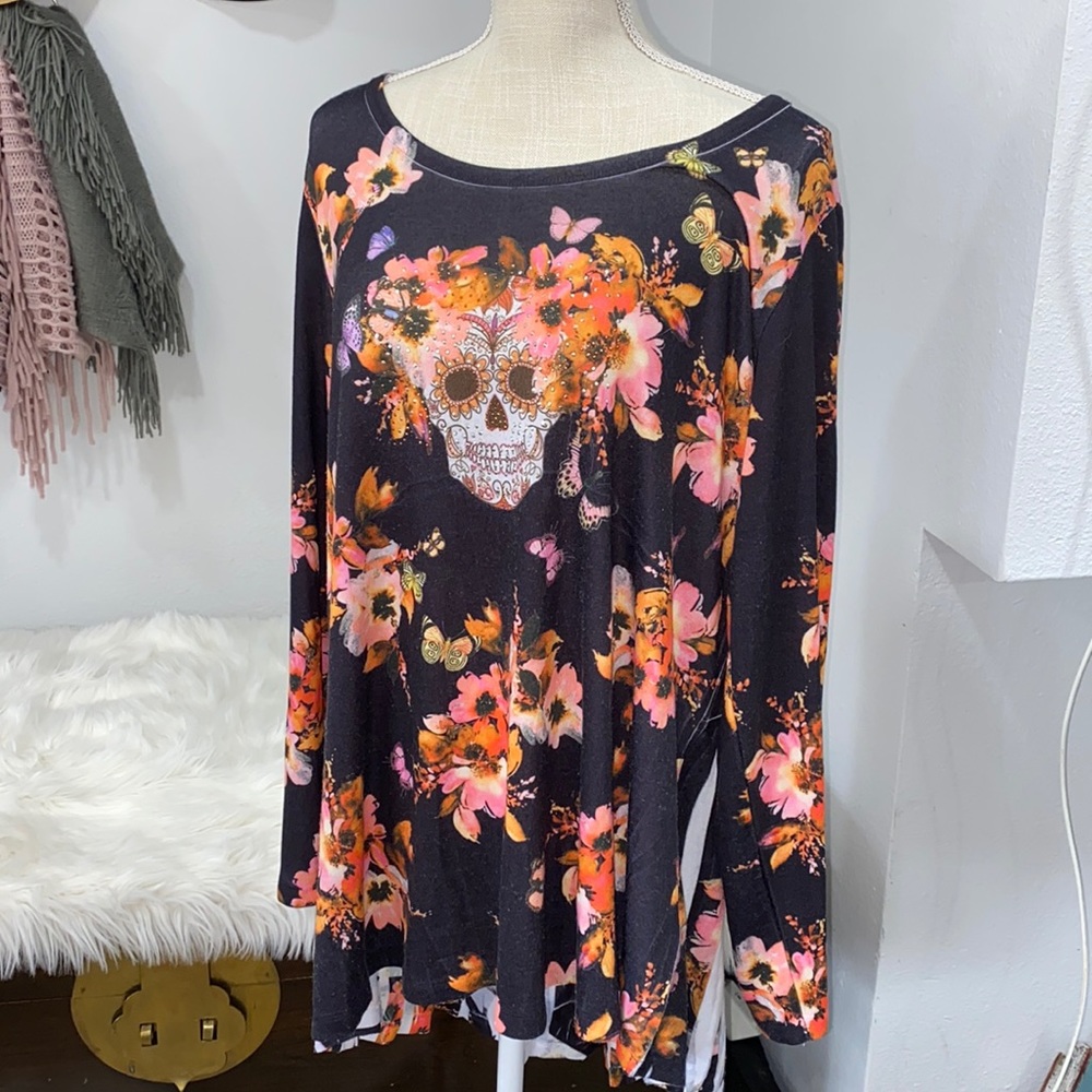 Sugar skull blouse